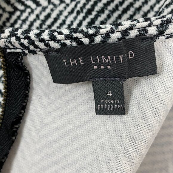 The Limited Mini Dress Office Wear Size 4 Herringbone Gray - Picture 6 of 11